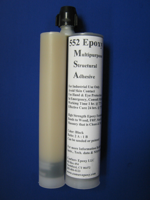 Multipurpose Structural Epoxy Adhesive 552 - caulkable dual cartidge
